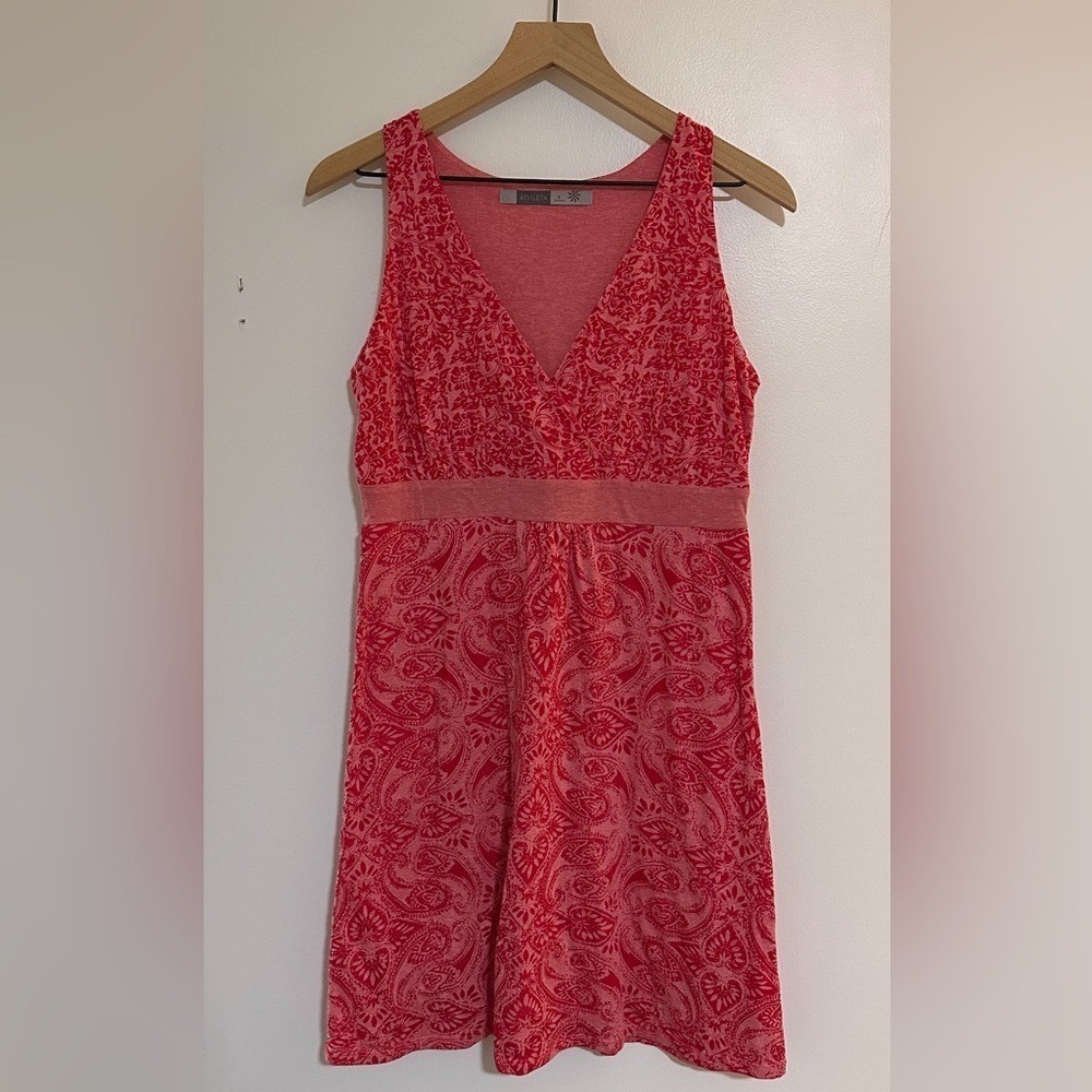ATHLETA | Woman's Las Palmas Faux Wrap Sleeveless‎ Grenadine Athletic Dress, M